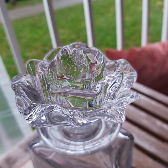 Crystal Bohemia Rose Decanter rare - Picture 3 of 4